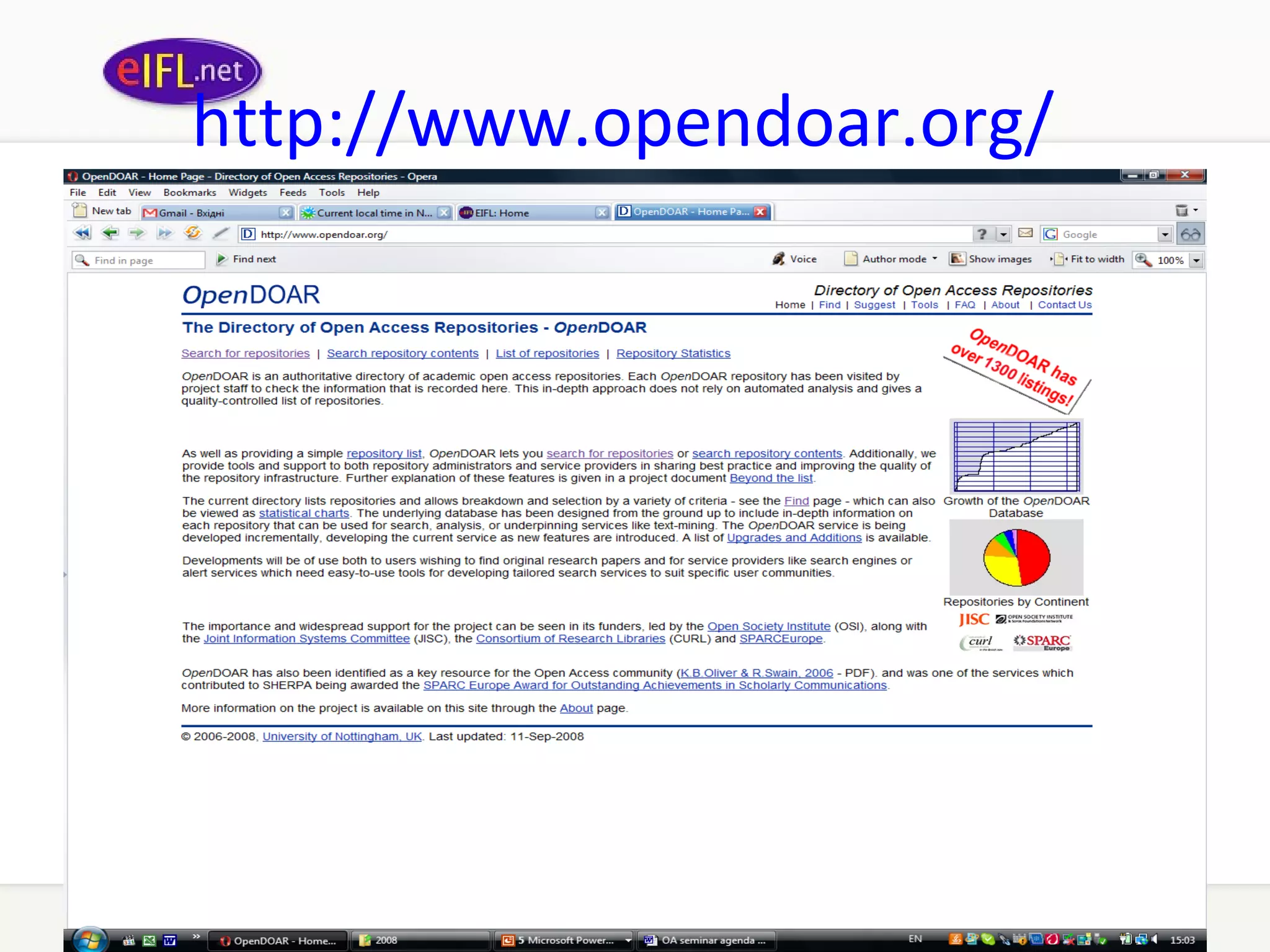 http :// www . opendoar . org /   