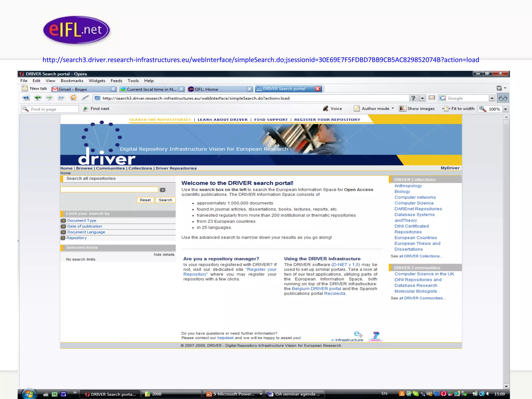 http ://search3. driver .research- infrastructures . eu / webInterface / simpleSearch . do ; jsessionid =30E69E7F5FDBD7BB9CB5AC829852074B? action = load   