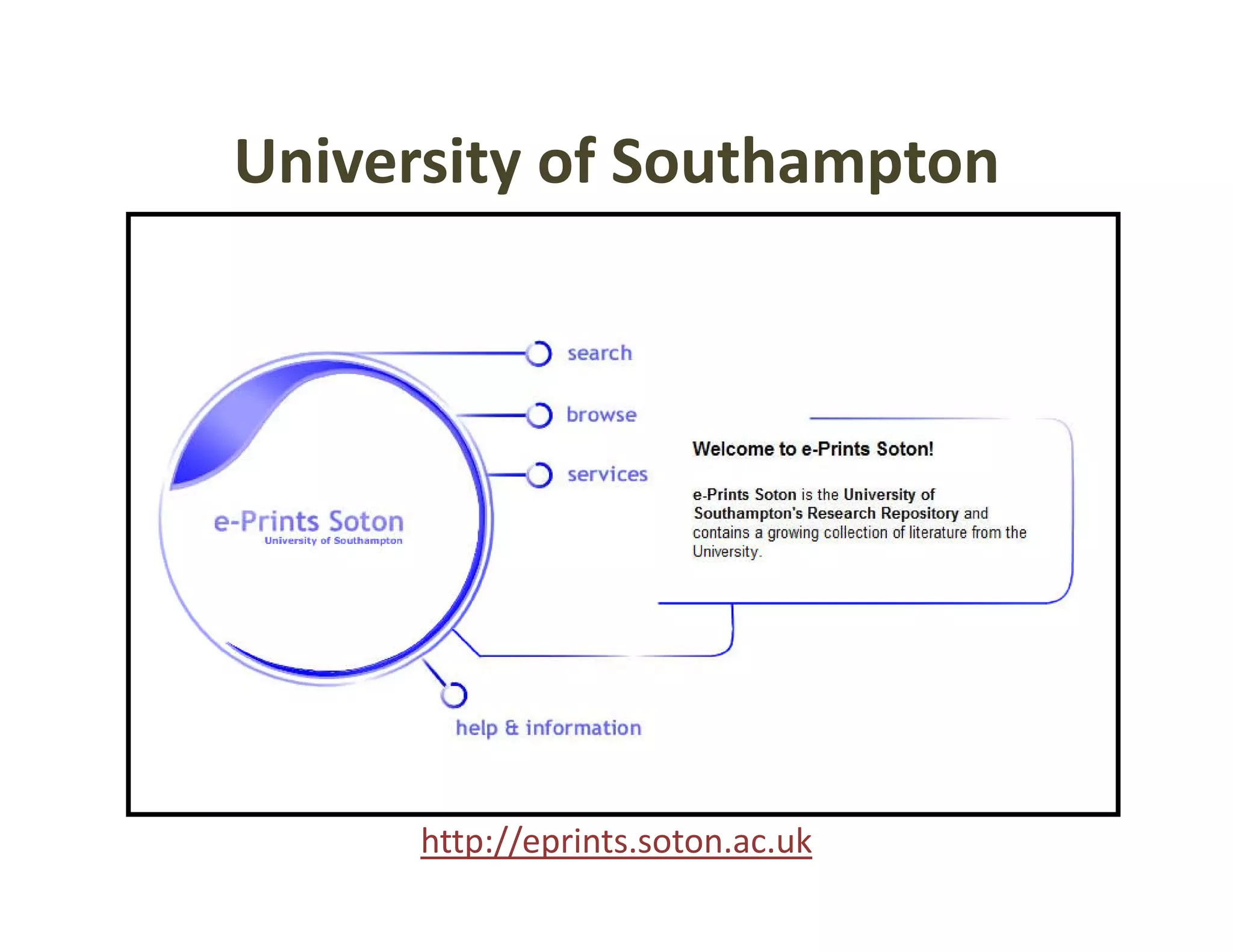 University of Southampton
University of Southampton




      http://eprints.soton.ac.uk
 