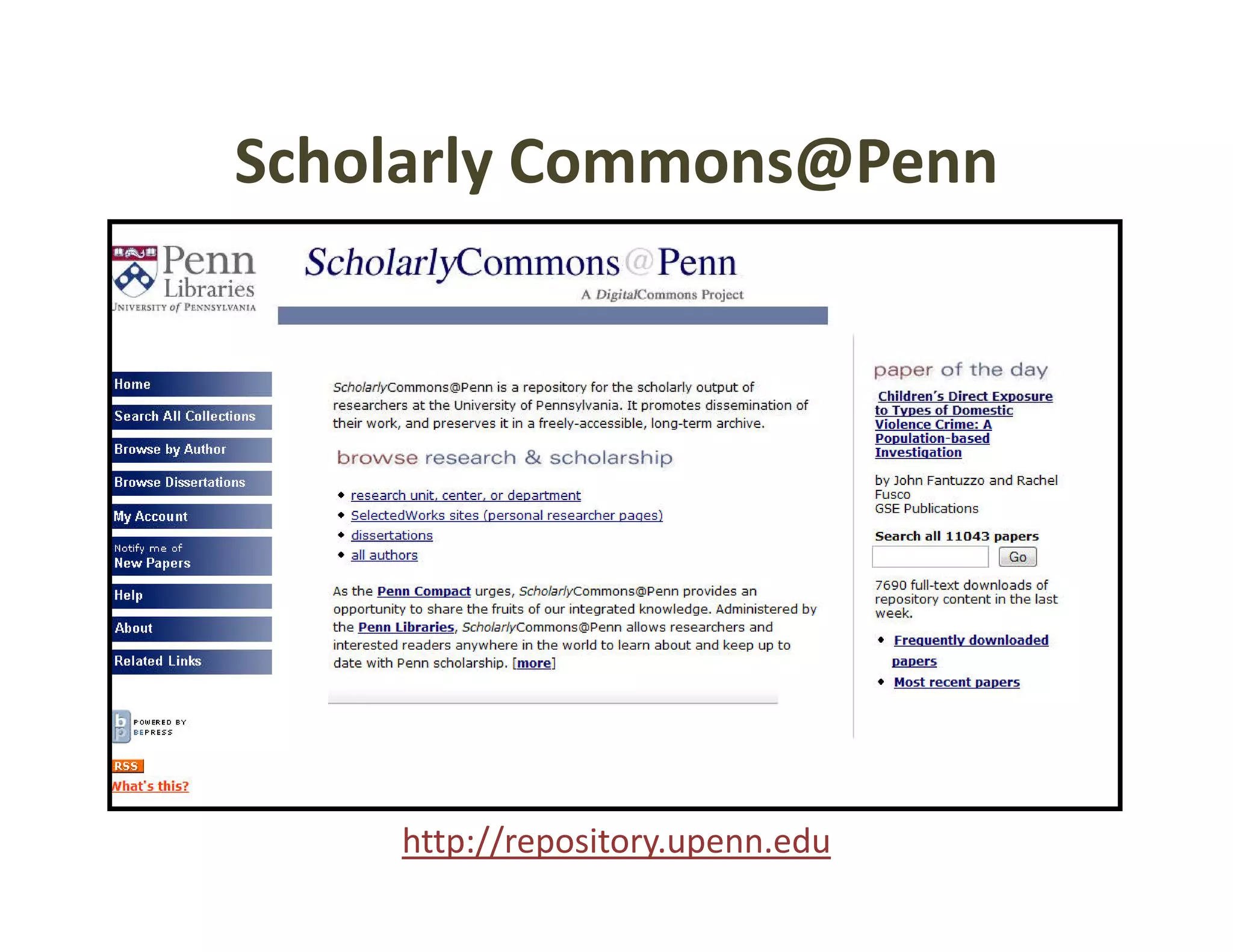 Scholarly Commons@Penn
Scholarly Commons@Penn




    http://repository.upenn.edu
 