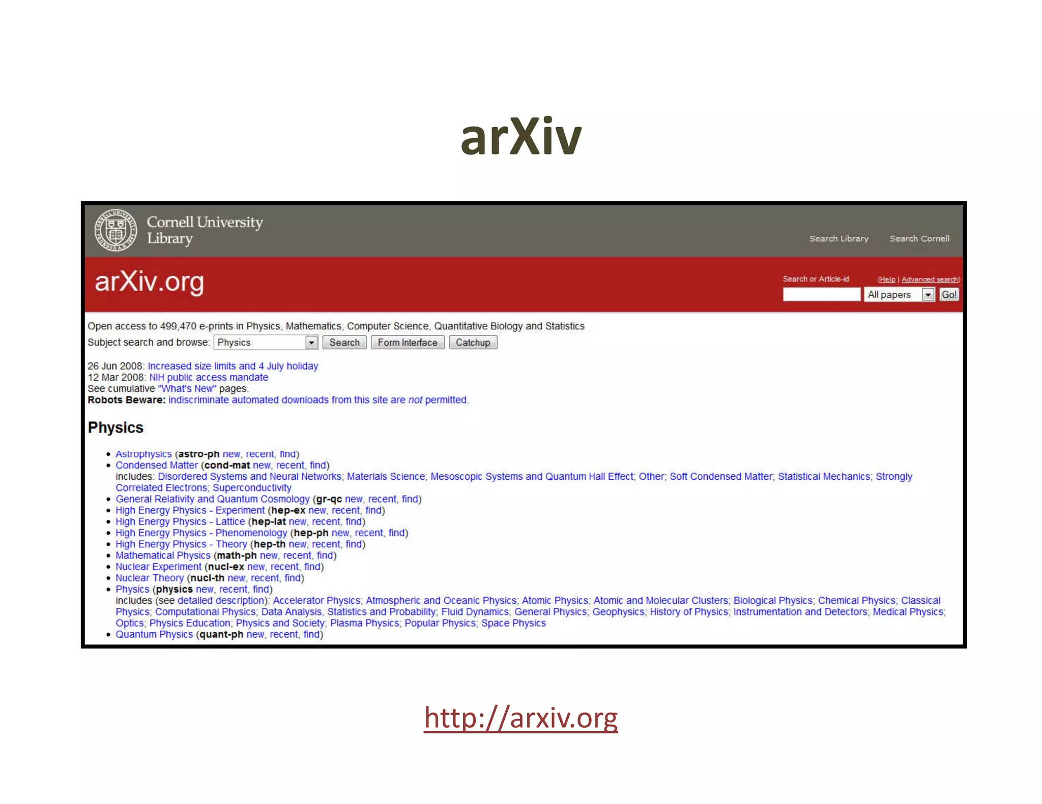 arXiv




http://arxiv.org
 
