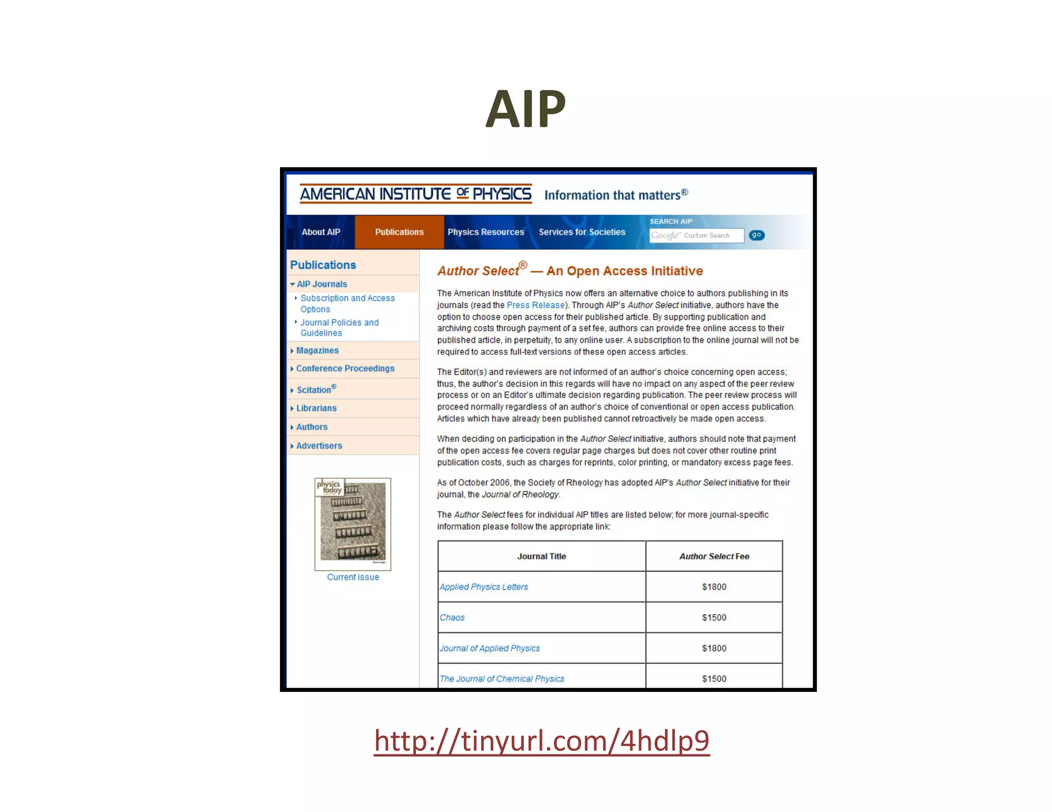 AIP




http://tinyurl.com/4hdlp9
 