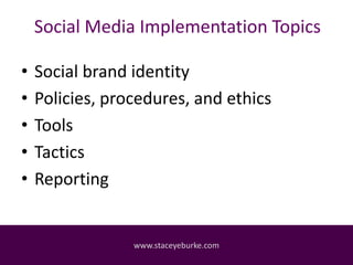 Social Media Implementation