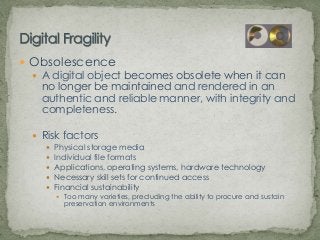  2003 – websites, preservation tools and techniques