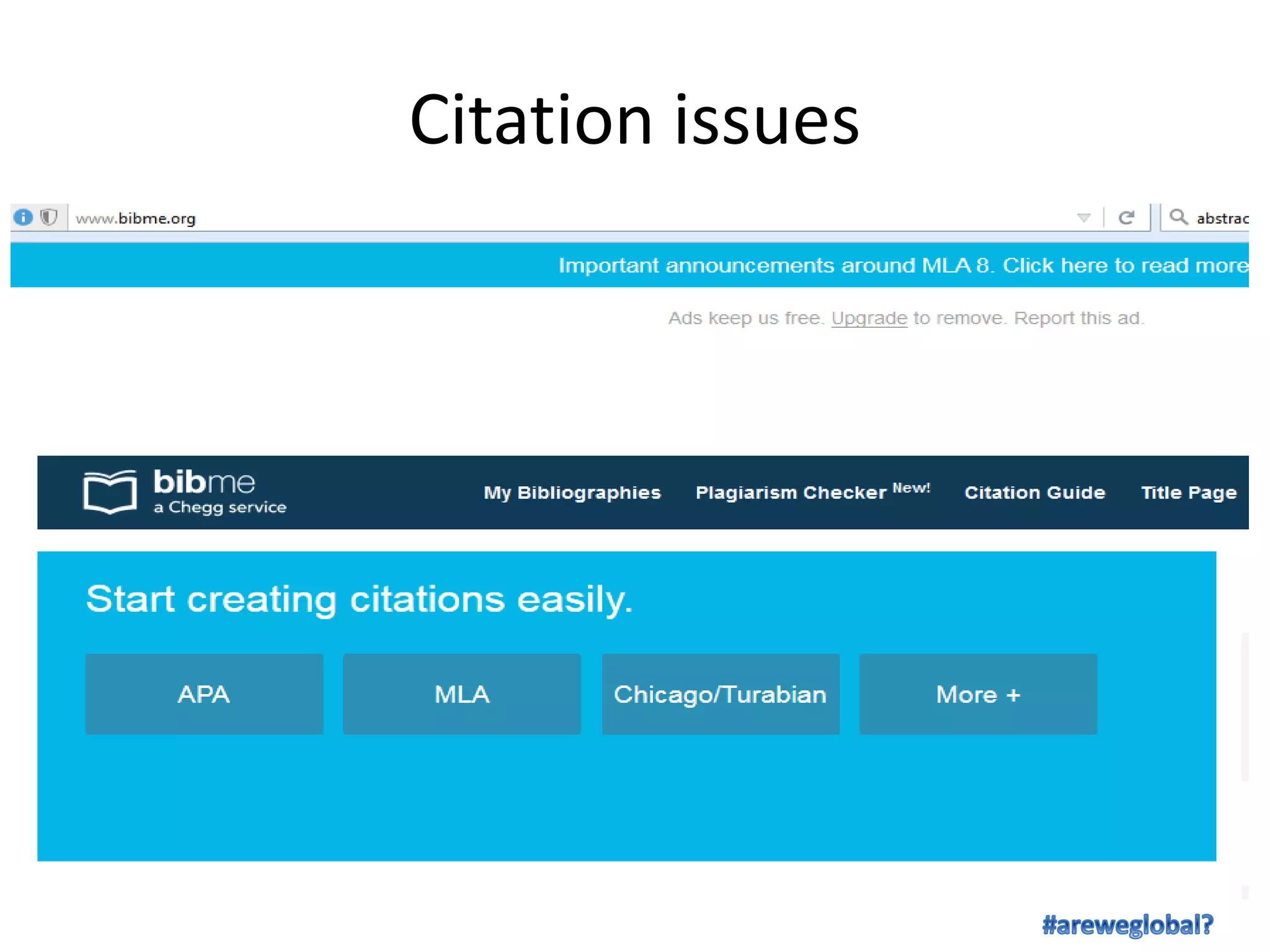 Citation issues
 