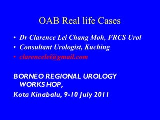 OAB Real life Cases ,[object Object],[object Object],[object Object],[object Object],[object Object]