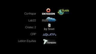 Confrapar
Lab22
Criatec 2
CRP
Leblon Equities
 