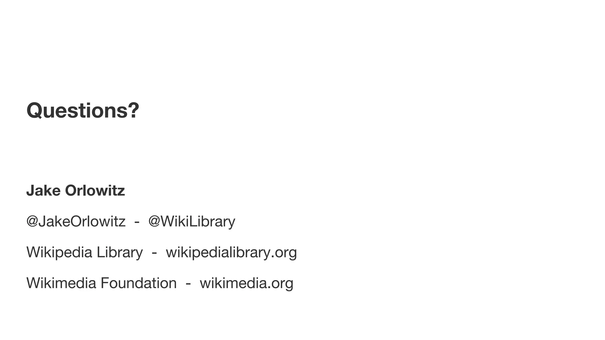 OABOT: Making Wikipedia's Citations Accessible - Jake Orlowitz - OpenCon 2016