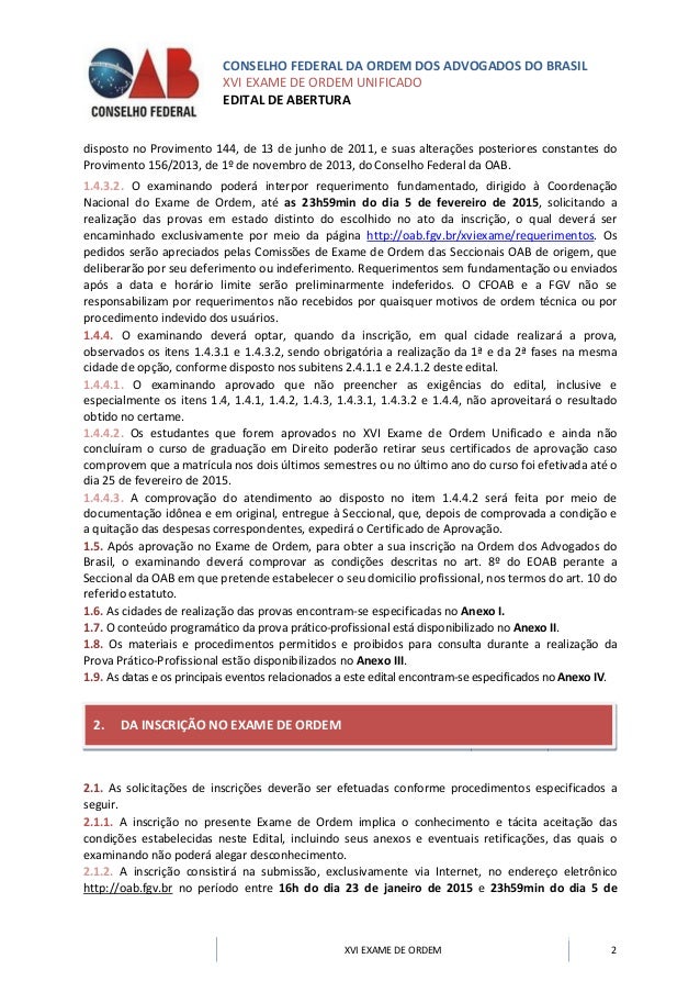 Oab go exame de ordem