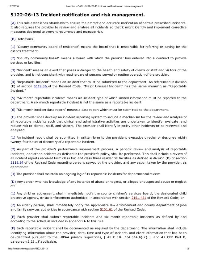 Oac 5122 26 13 Critical Incident Reporting MUI