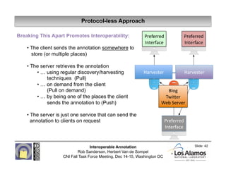 Protocol-less Approach

Breaking This Apart Promotes Interoperability:                 Preferred             Preferred 
  ...