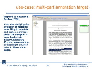 use-case: multi-part annotation target Inspired by Pasanek & Sculley (2008). A scholar studying the evolution of metaphor ...