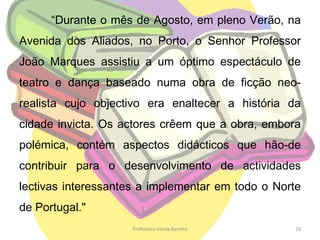CorreçãoAcentua as palavras sublinhadas se necessário:Quem vêcaras não vê corações.Quem tem boca vai a Roma.Depois da tempestade vem a bonança.Há males que vêm por bem.Ele crê em tudo quanto lê.Eles creem em tudo quanto leem.Essa proposta convem-nos, mas as outras não nos convêm nada.Professora Vanda Barreto12