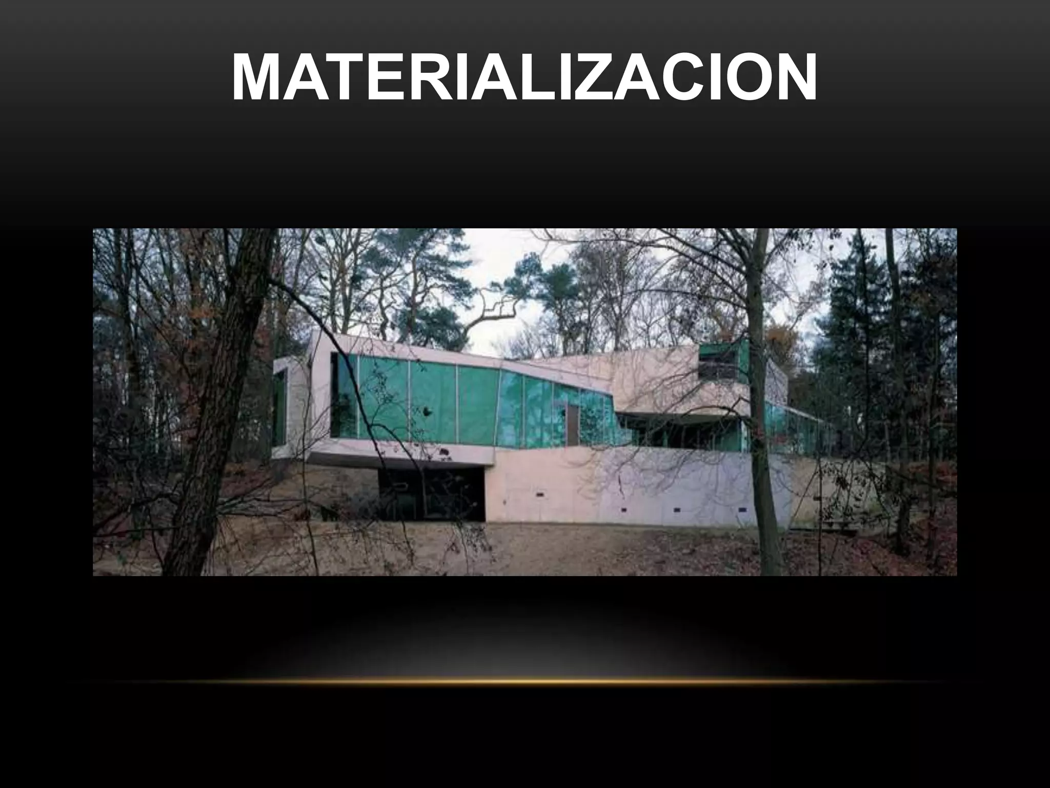MATERIALIZACION
 