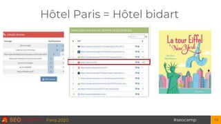 #seocampParis 2020
Hôtel Paris = Hôtel bidart
14
 