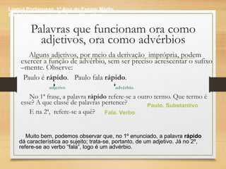 O advérbio e a construção de sentidos no texto.ppt