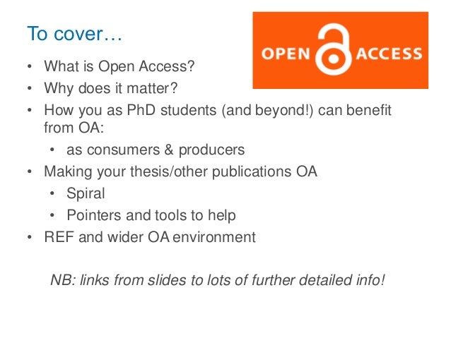 open access phd thesis
