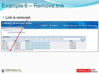 Example 6 – Remove link
 Link is removed
 