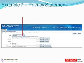 Example 7 – Privacy Statement
 