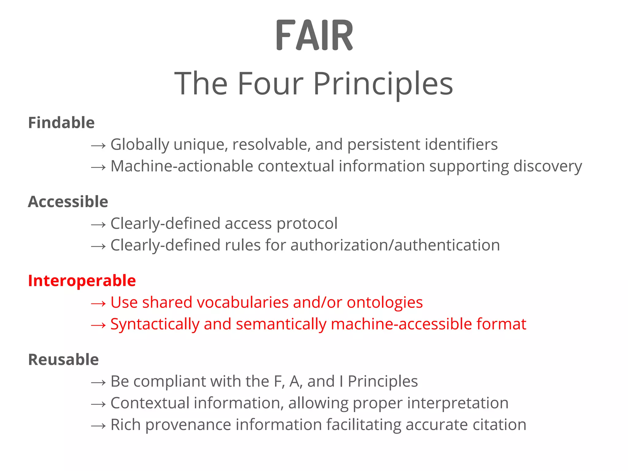 The Problem
It’s Reuseless!

h.t. to Barend Mons
 