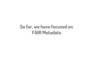 Two ways to retrieve the record - RDF or HTML
(in REST-speak, two Representations
of that Resource)
 