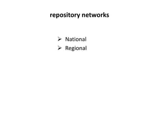 e.g. of repository aggregators
 