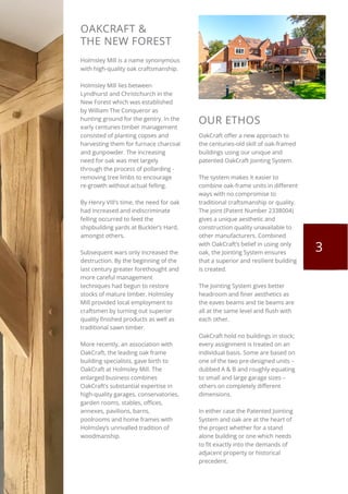 Discover Oak Craft at Holmsley Mill | Oak Frame Brochure 2024 | PDF