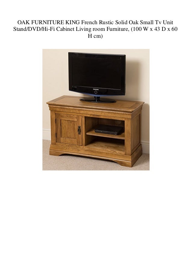Oak Furniture King French Rustic Solid Oak Small Tv Unit Standdvdhi F