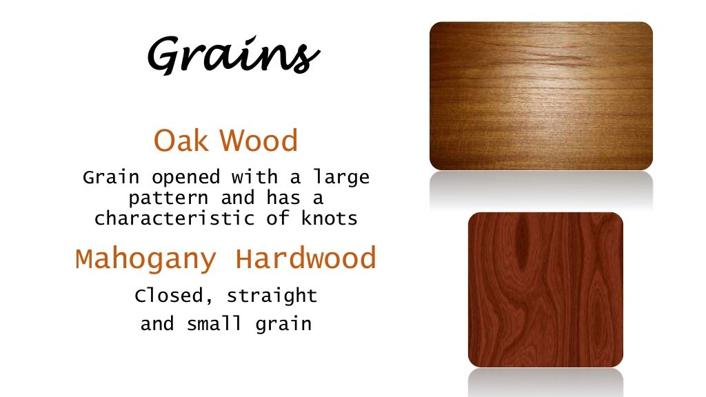 Oak hardwood vs mahogany