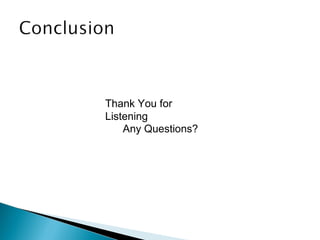 Thank You for Listening Any Questions? 