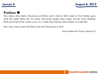 Lesson 4   August 6, 2012
 