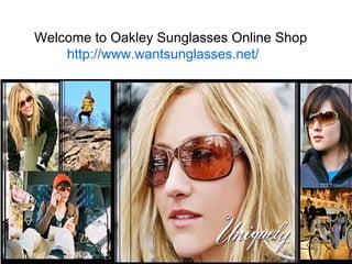 Welcome to Oakley Sunglasses Online Shop
    http://www.wantsunglasses.net/
 