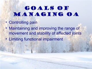Managing Oa Osteoarthritis of the knee joint and its treatment | PPT
