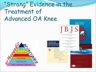 “Strong” Evidence in the
Treatment of
Advanced OA Knee
 
