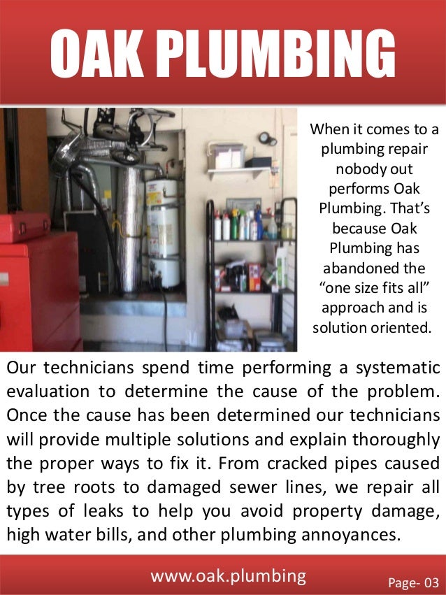 Oak plumbing