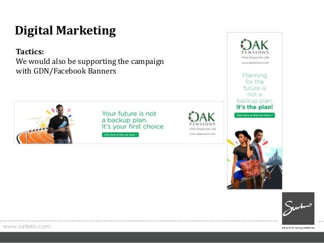 Proposed Marketing Communications Plan For Oak Pension 2017