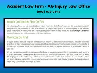 Accident Law Firm - AG Injury Law Office
(800) 870-3194
 