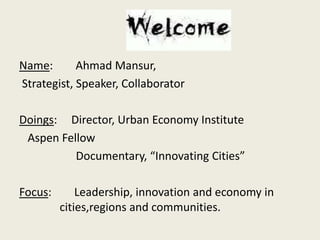 My Tocqueville Experience
 