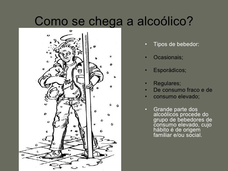 A codificação da pessoa de álcool
