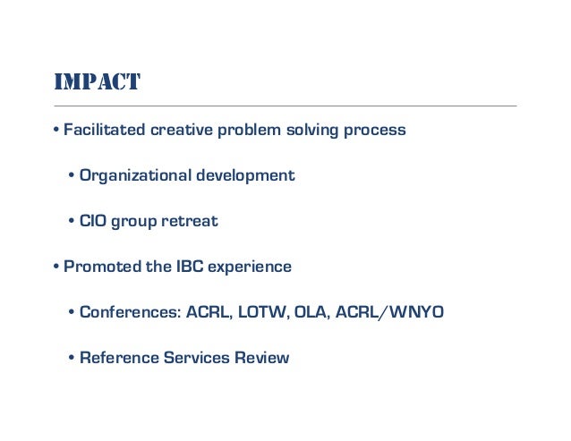 Innovation Boot Camp: OALT/ABO Conference 2012