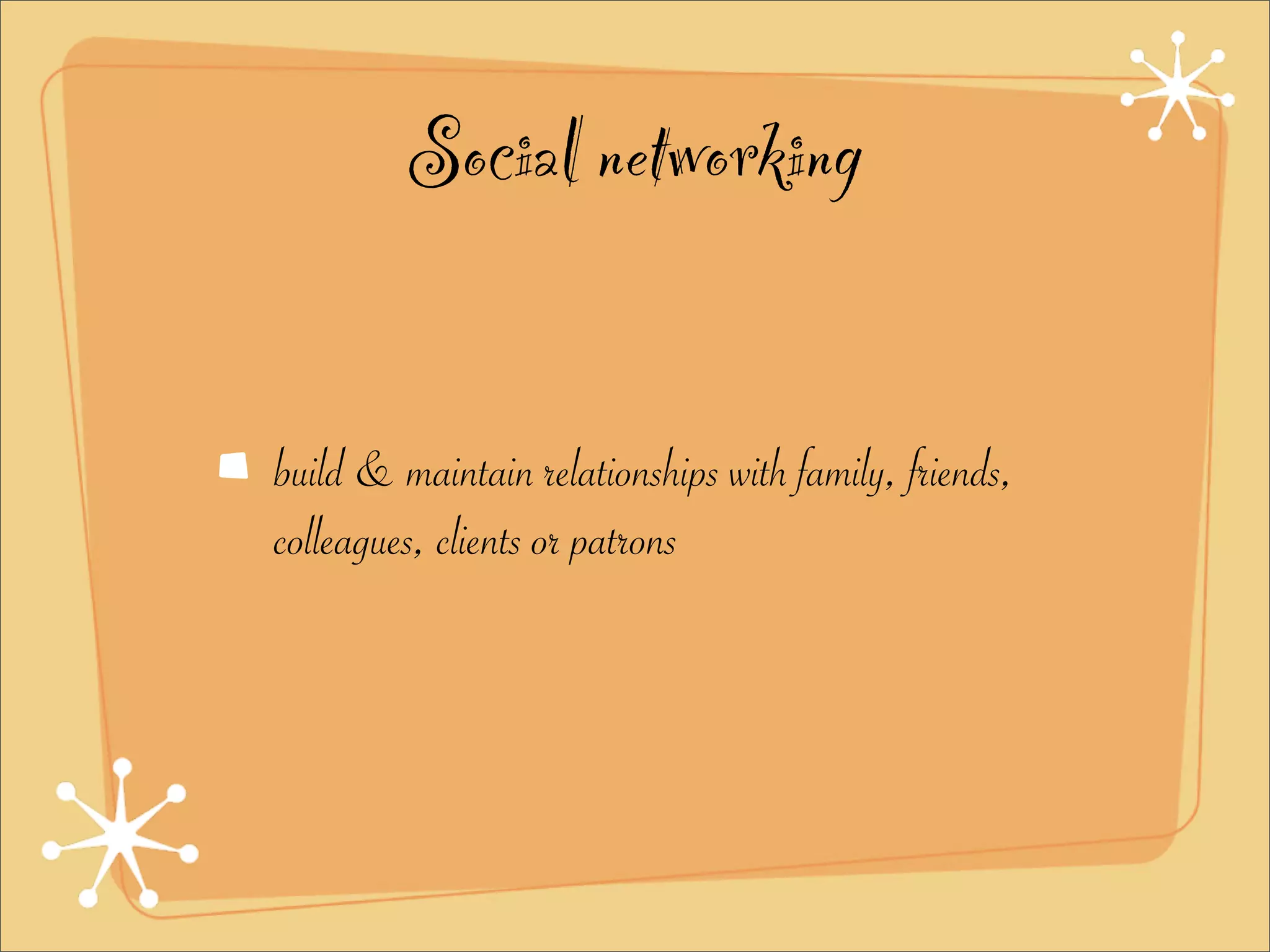 The Wonderful World of Social Networking Tools