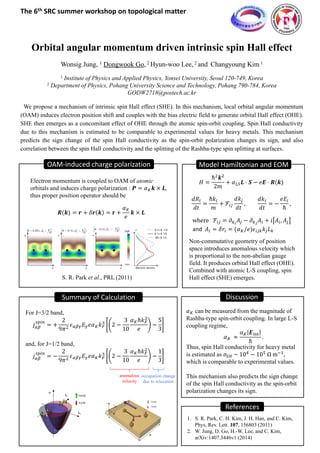 Orbital angular momentum induced intrinsic spin Hall effect | PDF