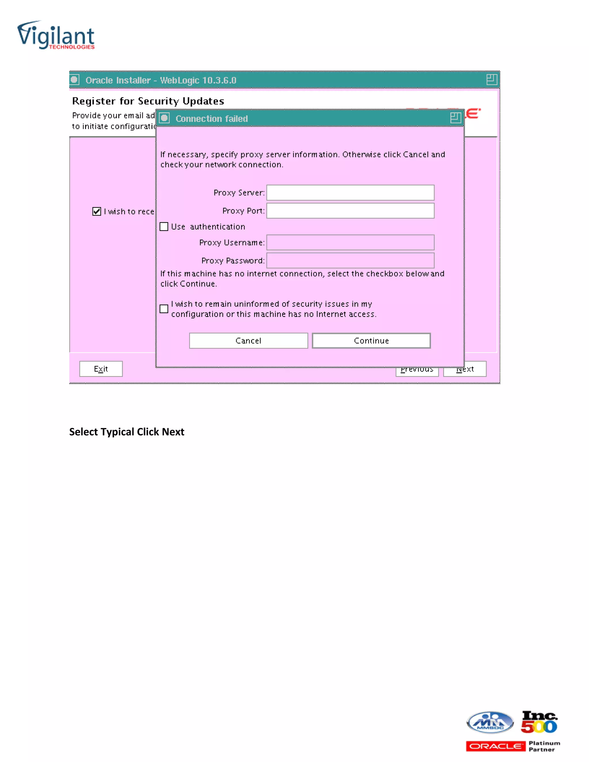 Select Typical Click Next
 