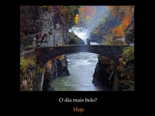 O dia mais belo?
Hoje
 