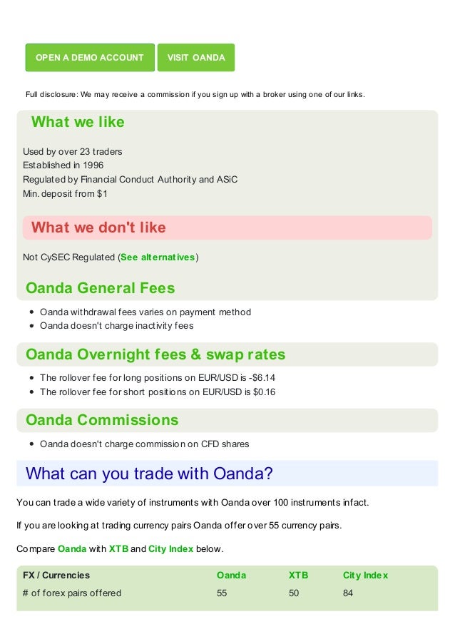 Oanda Broker Review - 