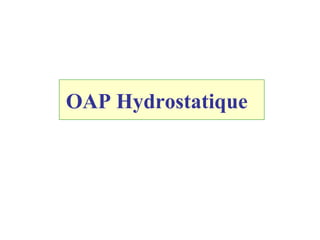 OAP Hydrostatique
 