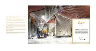 39
38
Transcendence, Grand Entrance Lobby
India’s Largest Art Installation Made With Crystals
Limca Book of Records, 2017
...