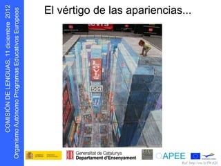 s oepo u E
D N Ó S MOC
g O
    I I
            r
                   El vértigo de las apariencias...




                                                Ref: http://ow.ly/fWzQJ
 r
 