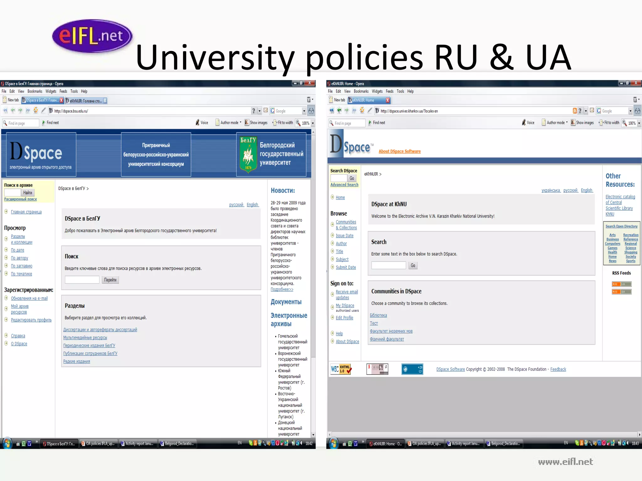 University policies RU & UA 
