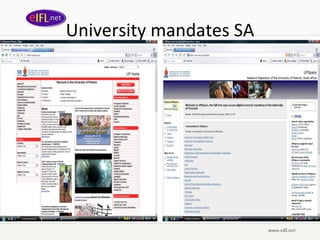 University mandates SA 